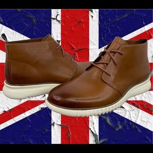 NWT Cole Haan Chukka Boots Zero Grand Box Dust Bag Gift